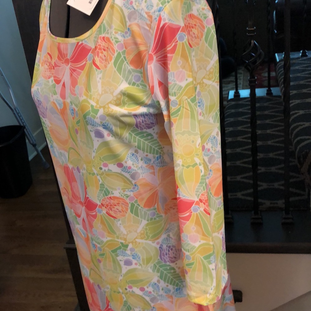 Lemon Garden Print by JEAN-PIERRE KLIFA Shift Dress NWT Size Medium - Picture 3 of 10